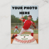 Persönliche Baseball-Karte (Maßgeschneiderte Pitch Visitenkarte (Vorderseite)