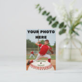 Persönliche Baseball-Karte (Maßgeschneiderte Pitch Visitenkarte (Stehend Vorderseite)
