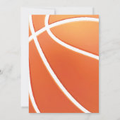 Persönliche Basketball Einladung Geburtstagsparty (Rückseite)