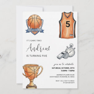 Persönliche Basketball-Geburtstagseinladung Einladung