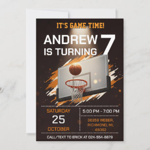 Persönliche Basketball-Geburtstagseinladung Party Einladung