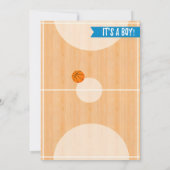 Persönliche Basketball Thema Kinderdusche Slam Dun Einladung (Rückseite)