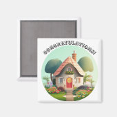 Persönliche Bearbeitung von Textnamen Magnet (Vorderseite/Rückseite)