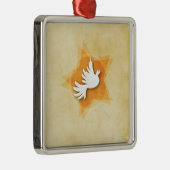 Persönliche Bestätigung Gratulation Geschenk Coll Silbernes Ornament (Rechts)