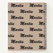 Persönliche Bezeichnung Cheetah Spiral Notebook Notizblock (Rückseite)