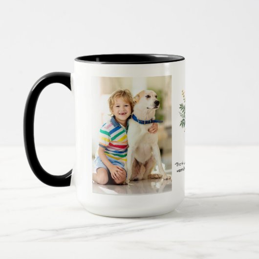 Persönliche Bezeichnung Florals Granma Geschenk Bl Tasse (Links)