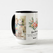 Persönliche Bezeichnung Florals Granma Geschenk Bl Tasse (Vorderseite Links)