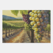 Persönliche Bezeichnung Text Napa Tal Weinberg Geschenkpapier Set (Vorderseite 2)