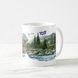 Persönliche Beziehungen Bergwelt Kaffeetasse