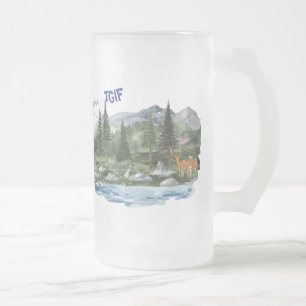 Persönliche Beziehungen Bergwelt Mattglas Bierglas