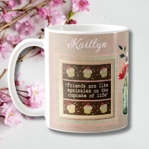 Persönliche Blumenstrauß-Botschaft für einen beson Kaffeetasse