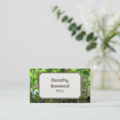 Persönliche botanische Pflanzen-Sämlinge Visitenkarte (Stehend Vorderseite)
