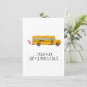 Persönliche Busfahrer-Würdigung Danke (Stehend Vorderseite)