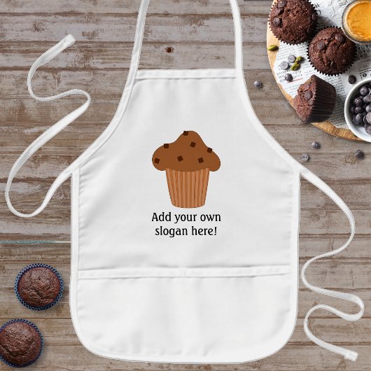 Persönliche Darstellung eines Mini Choc Chip Muffi Kinderschürze