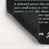 Persönliche Definition eines Unterschiedmachens Mousepad (Ecke)