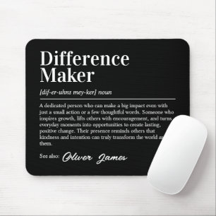 Persönliche Definition eines Unterschiedmachens Mousepad