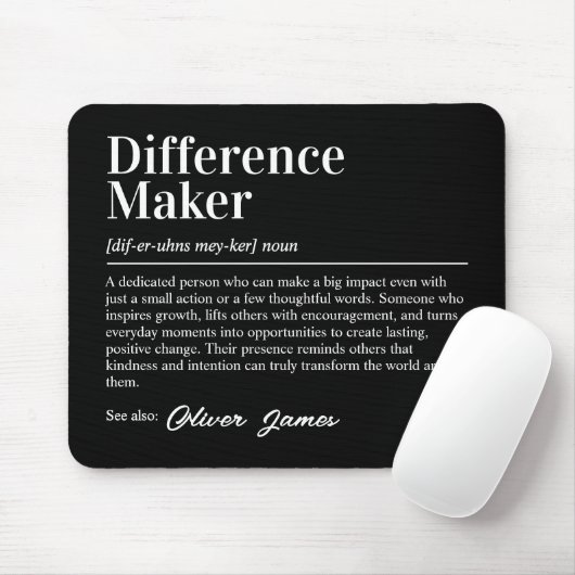 Persönliche Definition eines Unterschiedmachens Mousepad (Mit Mouse)