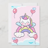 Persönliche Einladung Einhorn Anniversair (Rückseite)