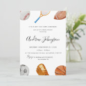 Persönliche elegante Baby-Dusche Einladung (Stehend Vorderseite)