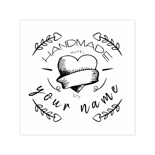 Persönliche elegante, handgefertigte selbstfarbige permastempel (Design)