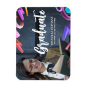 Persönliche extravagante Ankündigung des Abschluss Magnet (Vertikal)