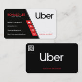 Persönliche Fahrt, die Uber Fahrer (neues, teilt Visitenkarte (Vorne/Hinten)