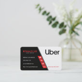 Persönliche Fahrt, die Uber Fahrer (neues, teilt Visitenkarte (Stehend Vorderseite)