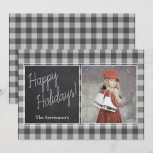 Persönliche Feiertagsfotos Buffalo Karo personalis Feiertagskarte