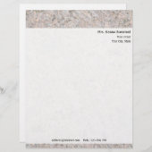 Persönliche Felsen-Beschaffenheit mit Briefkopf (Vorne/Hinten)