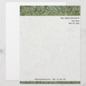 Persönliche Felsen-Beschaffenheit mit Briefkopf (Vorne/Hinten)