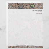 Persönliche Felsen-Beschaffenheit mit Briefkopf (Vorne/Hinten)