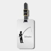 Persönliche Fischerei Gepäckanhänger (Vorderseite vertikal)