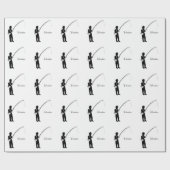 Persönliche Fischerei Geschenkpapier (Flach)