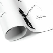 Persönliche Fischerei Geschenkpapier (Rolleneckpunkt)