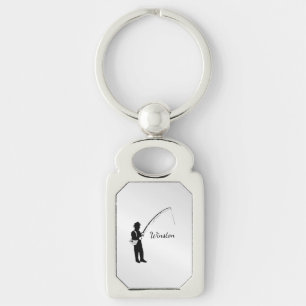 Persönliche Fischerei Schlüsselanhänger