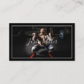 Persönliche Fitness der Visitenkarte (Rückseite)