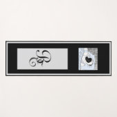 Persönliche Fitness Gesundheit Funny Comic Grau un Yogamatte (Vorderseite (Horizontal))