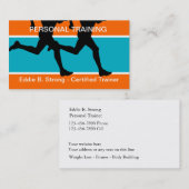 Persönliche Fitness-Trainings-Geschäfts-Karten Visitenkarte (Vorne/Hinten)