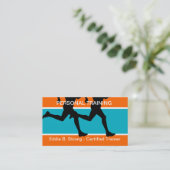 Persönliche Fitness-Trainings-Geschäfts-Karten Visitenkarte (Stehend Vorderseite)