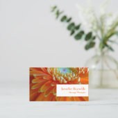 Persönliche Floral Visitenkarte (Stehend Vorderseite)