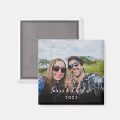 Persönliche Foto- und Namensgunst Magnet (Vorderseite/Rückseite)