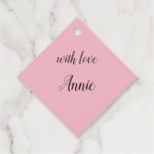 Persönliche Fotovorlage mit benutzerdefiniertem Te Geschenkanhänger (Rückseite)