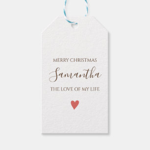 persönliche frohe Weihnachten an die eine Ihre LIE Geschenkanhänger