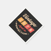 Persönliche fünfzig Vintage 50. Geburtstagsfeier Serviette (Ecke)
