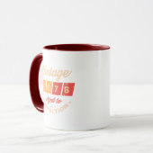 Persönliche fünfzig Vintage 50. Geburtstagsfeier Tasse (Vorderseite Links)