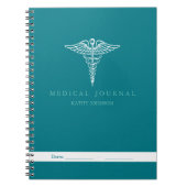 Persönliche geduldige medizinische Zeitschrift Notizblock (Vorderseite)