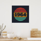 Persönliche Geschenke aus 60 Vintagen Jahren Poster (Küche)