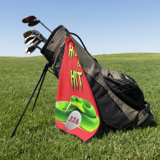 Persönliche Geschenkideen Spaß Golfhandtuch (Gras)