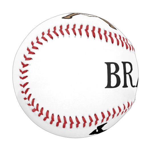 Persönliche Gestaltung Baseball (Vorderseite Links)