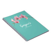 Persönliche Gestaltung der Blume Watercolor Pink M Notizblock (Rechte Seite)